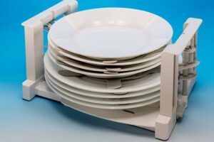Rangement anti-casse pour assiettes