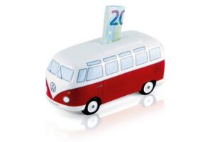 Tirelire céramique VW Combi rouge