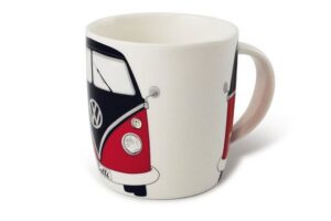 Mug en porcelaine VW T1 rouge et noir