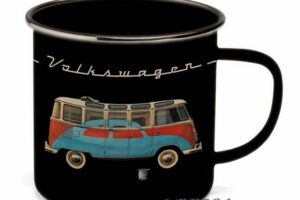 Mug en émail VW T1 Noire