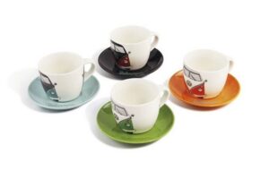Lot de 4 tasses à café VW T1