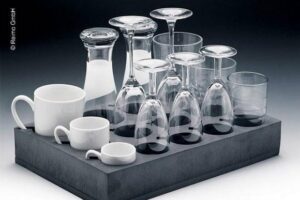 Rangement à verres anti-chocs